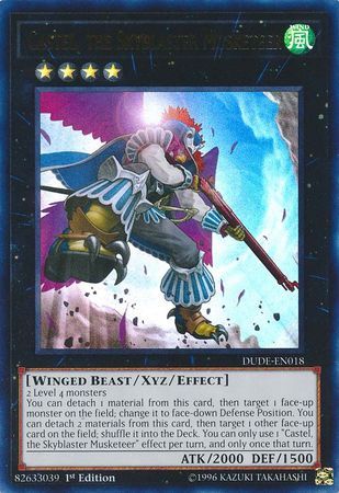 [ UK ] Castel, the Skyblaster Musketeer - DUDE-EN018 - Ultra Rare 1st Edition