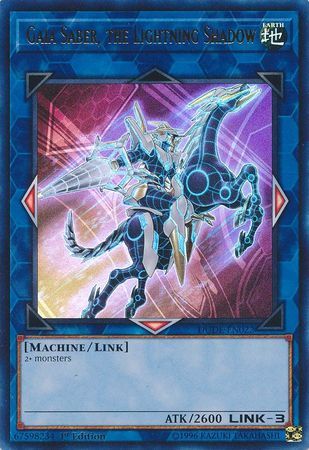 [ UK ] Gaia Saber, the Lightning Shadow - DUDE-EN022 - Ultra Rare 1st Edition