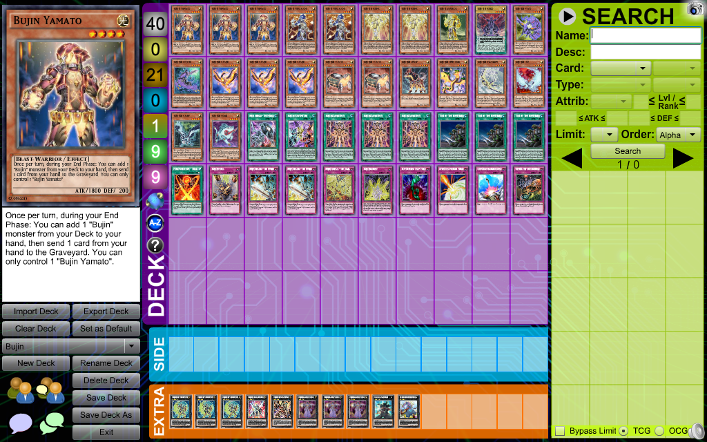 Deck xếp sẵn: Bujin