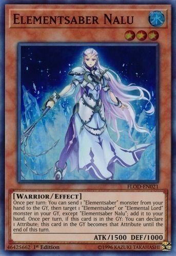 [ UK ] Elementsaber Nalu - FLOD-EN021 - Super Rare 1st Edition