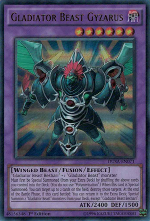 [ UK ] Gladiator Beast Gyzarus - DUSA-EN071 - Ultra Rare 1st Edition