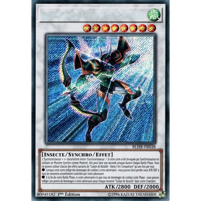 [ FR ] Battlewasp - Hama The Conquering Bow - BLHR-FR038 - Secret Rare 1st Edition