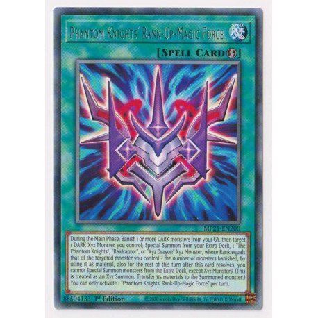 [ UK ] Phantom Knights' Rank-Up-Magic Force - MP21-EN200 - Rare 1st Edition