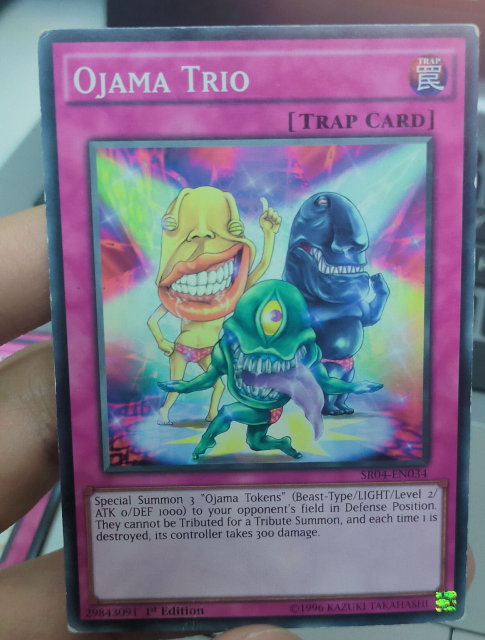 [ UK ] Ojama Trio - SR04-EN034 - Common 1st Edition - Played