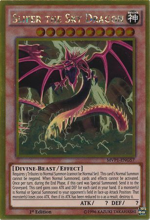 [ UK ] Slifer the Sky Dragon - MVP1-ENG57 - Gold Rare 1st Edition