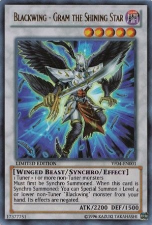 [ US ] Blackwing - Gram the Shining Star - YF04-EN001 - Super Rare Limited Edition