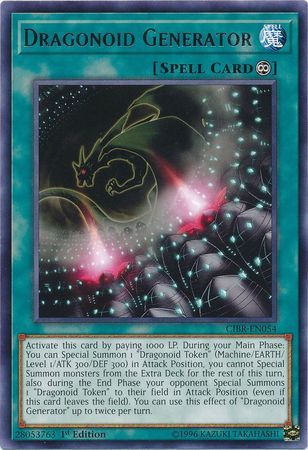 [ UK ] Dragonoid Generator - CIBR- EN054 - Rare 1st Edition