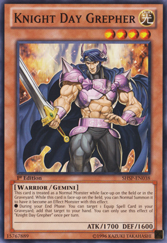 [ US ] Đồng giá 2K Knight Day Grepher - SHSP-EN038 - Common 1st Edition