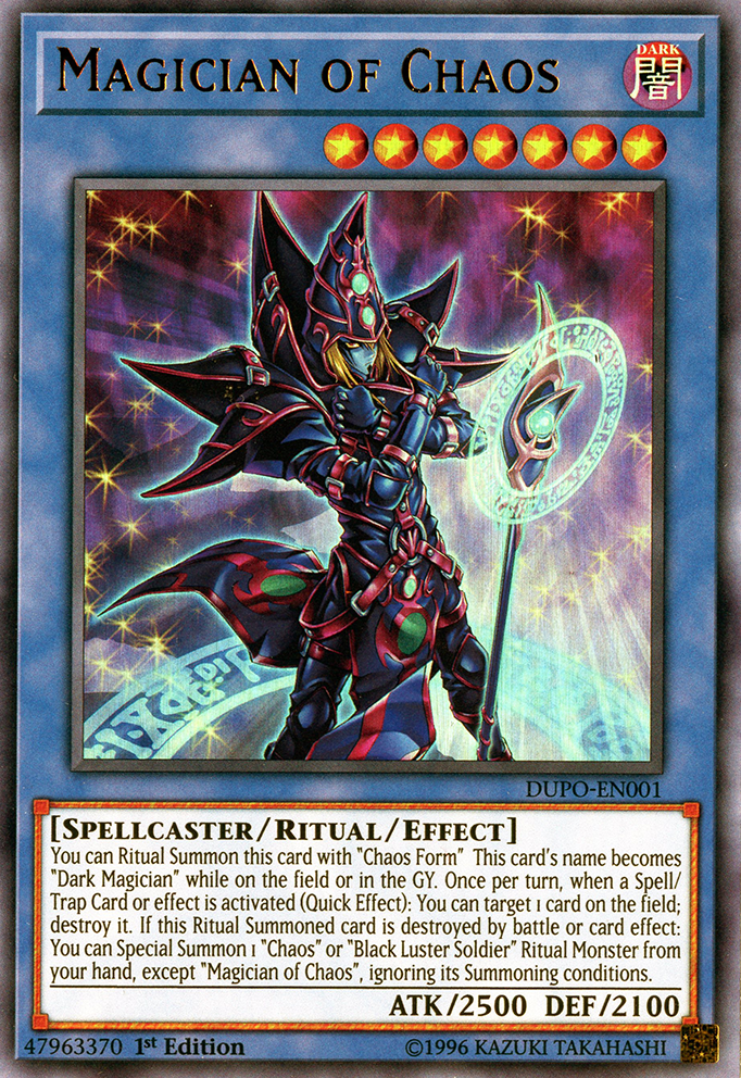 [ US ] Magician of Chaos - DUPO-EN001 - Ultra Rare 1st Edition