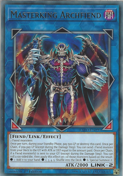 [ UK ] Masterking Archfiend - EXFO-EN090 - Rare - 1st Edition