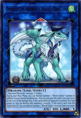 [ UK ] Imduk the World Chalice Dragon - MP18-EN066 - Rare 1st Edition