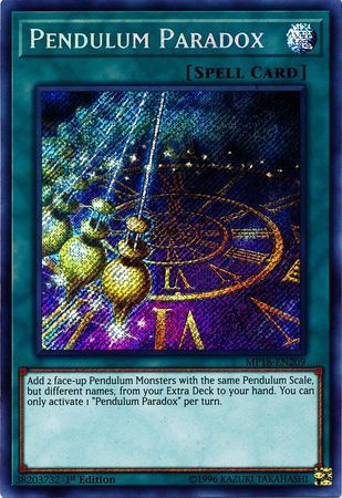 [ UK ] Pendulum Paradox - MP18-EN209 - Secret Rare 1st Edition