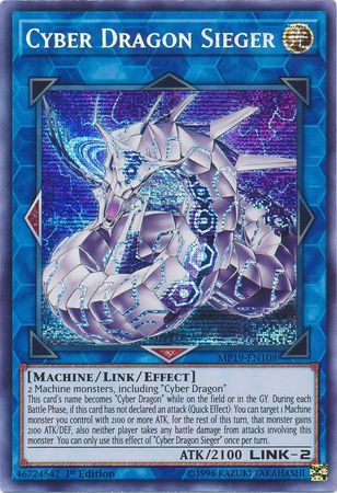 [ UK ] Cyber Dragon Sieger - MP19-EN108 - Prismatic Secret Rare 1st Edition