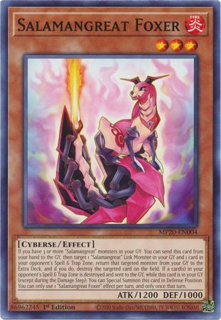 [ US ] Salamangreat Foxer - MP20-EN004 - Common 1st Edition