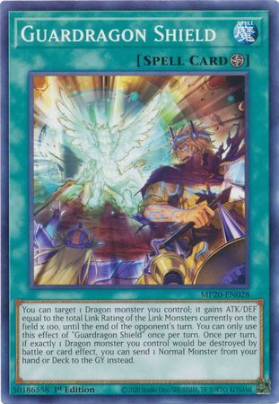 [ US ] Guardragon Shield - MP20-EN028 - Common 1st Edition