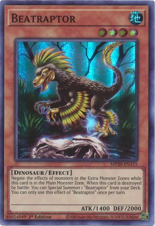 [ US ] Beatraptor - MP20-EN115 - Super Rare 1st Edition