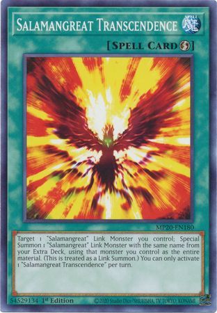 [ US ] Salamangreat Transcendence - MP20-EN180 - Common 1st Edition