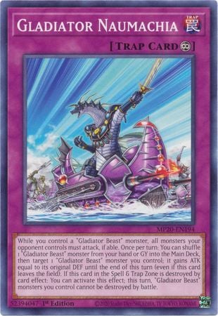 [ US ] Gladiator Naumachia - MP20-EN194 - Common 1st Edition