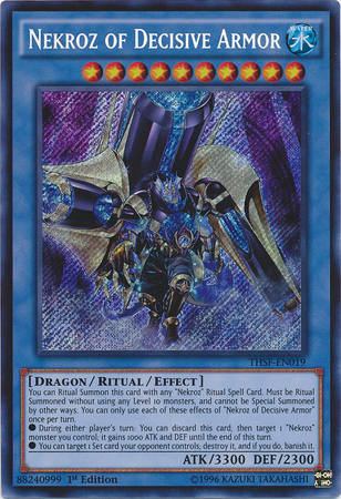 [ US ] Nekroz of Decisive Armor - THSF-EN019 - Secret Rare 1st Edition