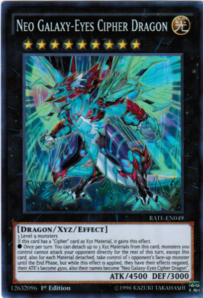 [ UK ] Neo Galaxy-Eyes Cipher Dragon - RATE-EN049 - Super Rare - 1st Edition