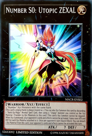 [ US ] Number S0: Utopic ZEXAL - MACR-ENSE2 - Super Rare Limited Edition