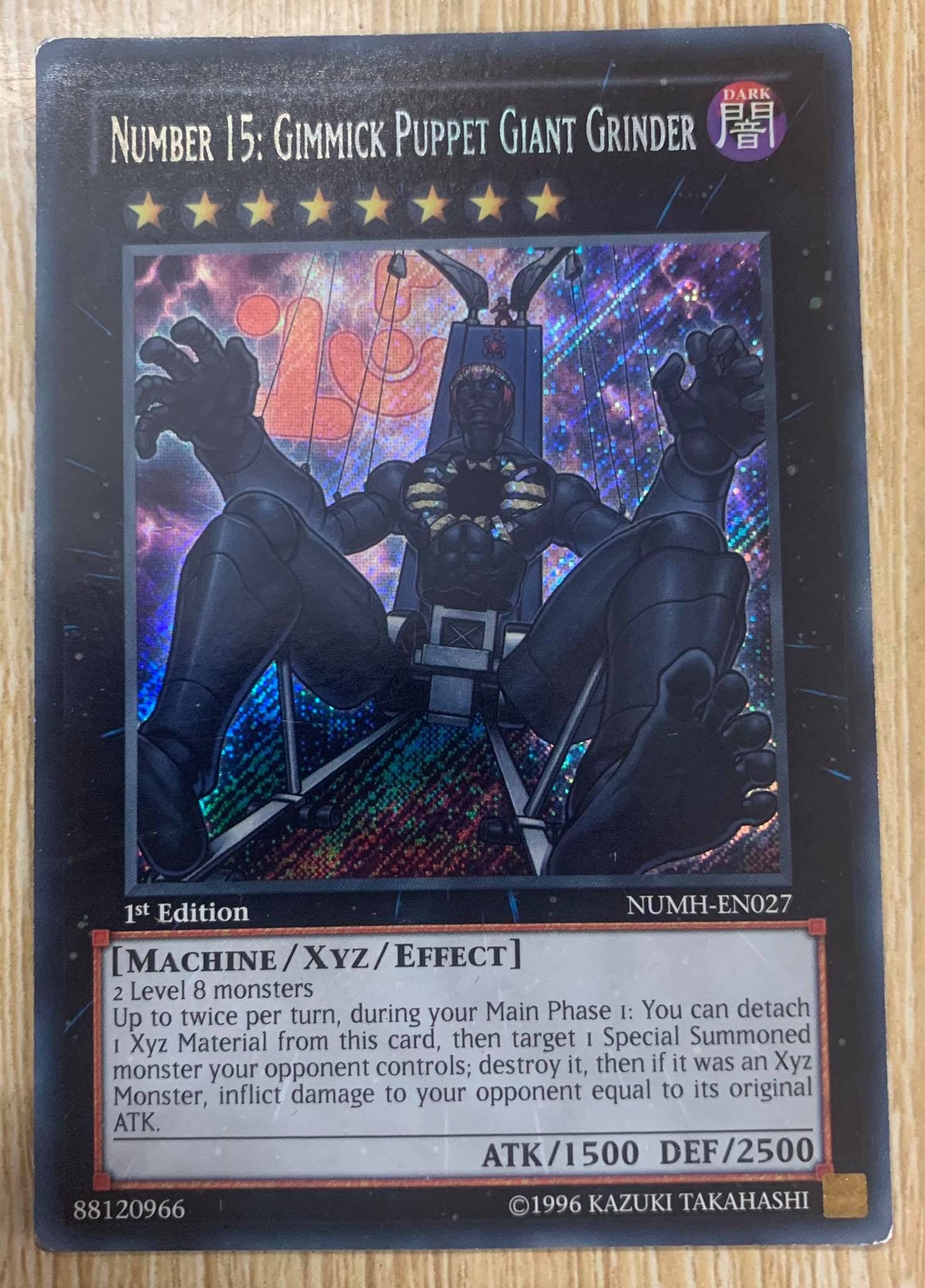 [ UK ] Number 15: Gimmick Puppet Giant Grinder - NUMH-EN027 - Secret Rare 1st Edition - Played