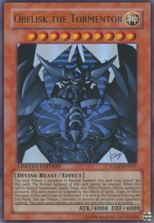 [ US ] Obelisk the Tormentor - JUMP-EN037 - Ultra Rare Limited Edition