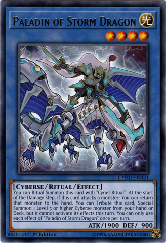 [ UK ] Paladin of Storm Dragon - CYHO-EN031 - Rare