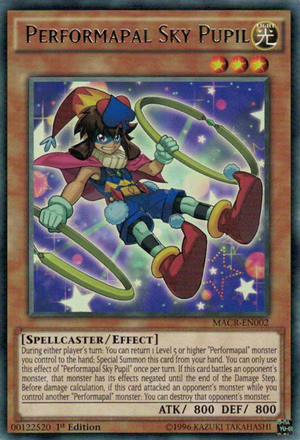 [ UK ] Performapal Sky Pupil - MACR-EN002 - Rare 1st Edition