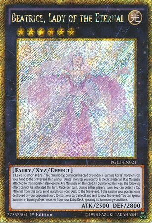 [ UK ] Beatrice, Lady of the Eternal - PGL3-EN021 - Gold Secret Rare 1st Edition