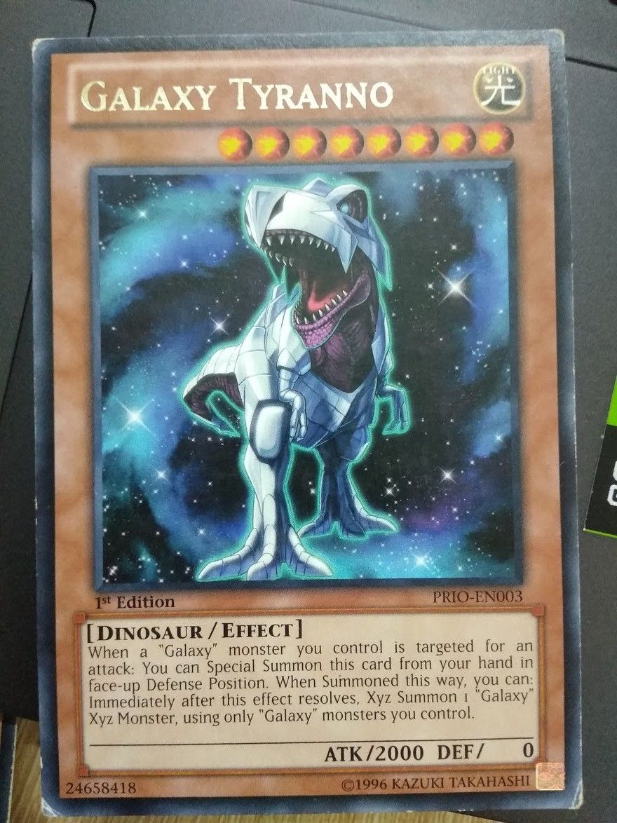 [ US ] Galaxy Tyranno - PRIO-EN003 - Rare 1st Edition (Slightly Damaged 90%)