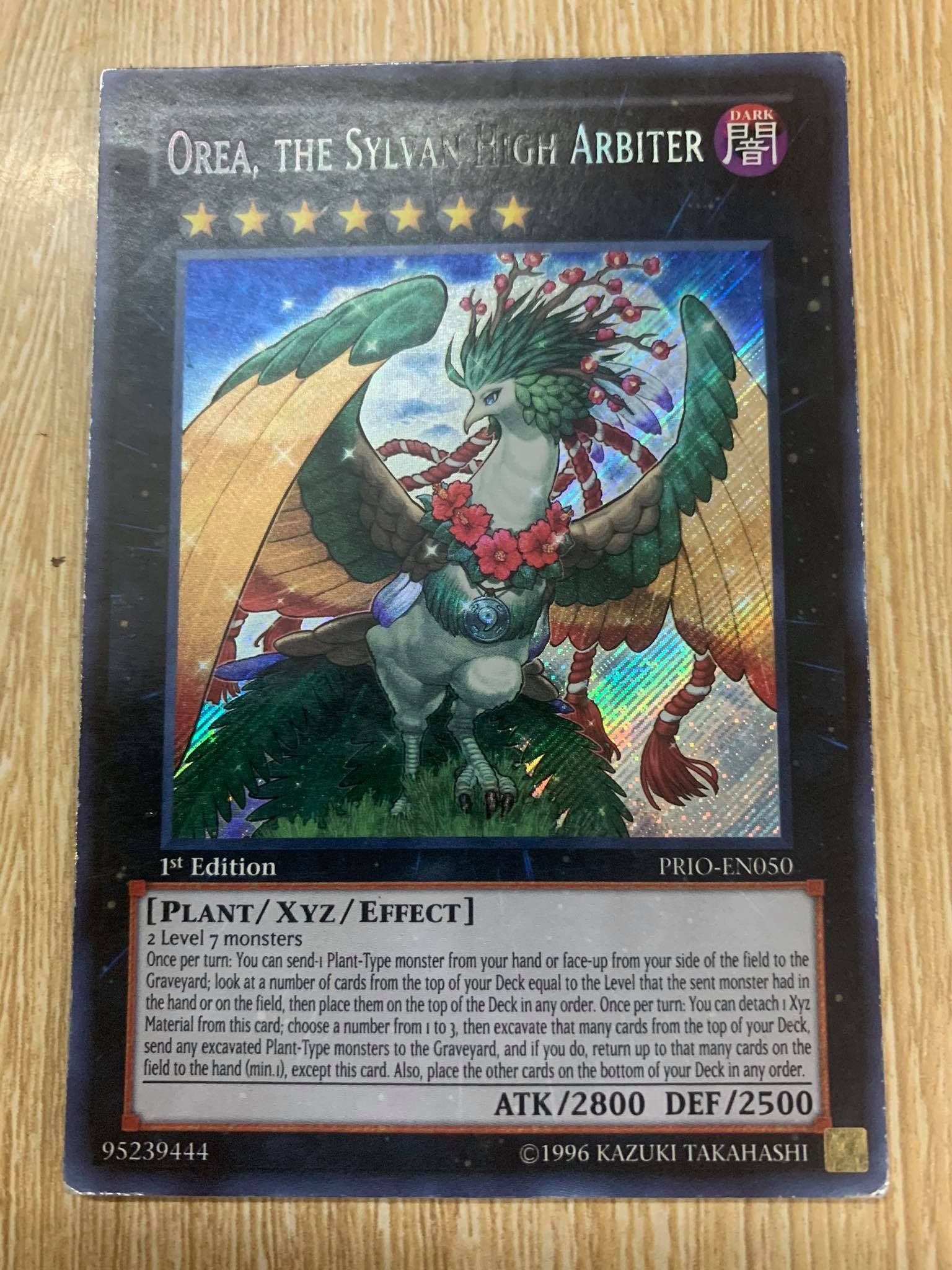 [ US ] Orea, the Sylvan High Arbiter - PRIO-EN050 - Secret Rare 1st Edition - Damaged