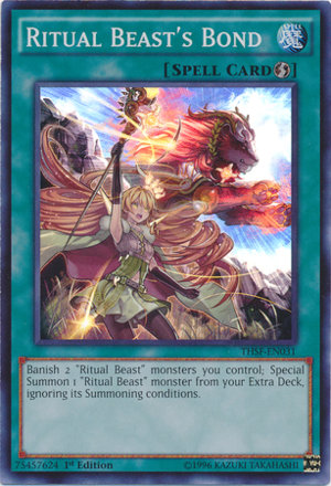 [ US ] Ritual Beast's Bond - THSF-EN031 - Super Rare 1st Edition