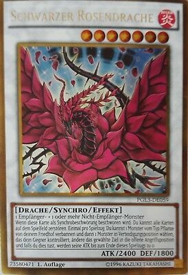 Black Rose Dragon - PGL3-DE059 - Gold Rare - 1sr Edition ( DE Edition )