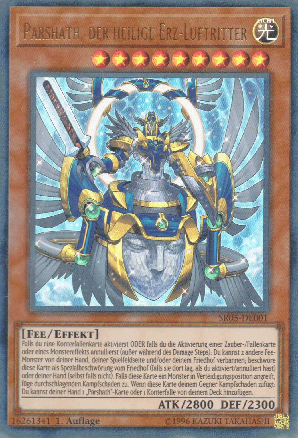 [ DE ] Đồng giá 10K Sacred Arch-Airknight Parshath - SR05-EN001 - Ultra Rare 1st Edition