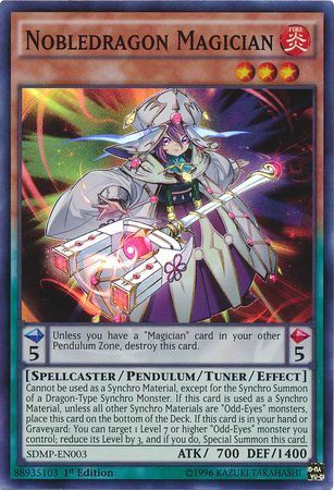 [ UK ] Nobledragon Magician - SDMP-EN003 - Super Rare 1st Edition