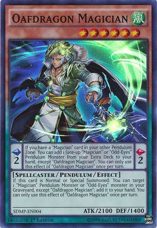 [ UK ] Oafdragon Magician - SDMP-EN004 - Super Rare 1st Edition