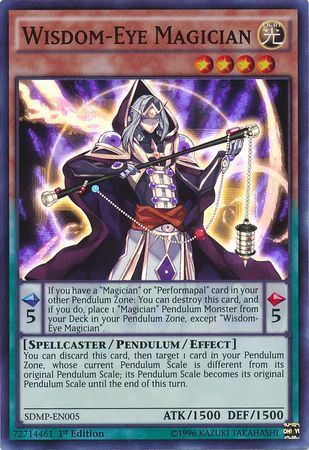 [ US ] Wisdom-Eye Magician - SDMP-EN005 - Super Rare 1st Edition