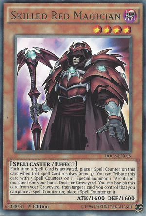 [ UK ] Skilled Red Magician-DOCS-EN036-RARE-1ST EDITION