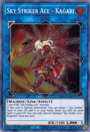 [ UK ] Sky Striker Ace - Kagari - DASA-EN027 - Super Rare 1st Edition