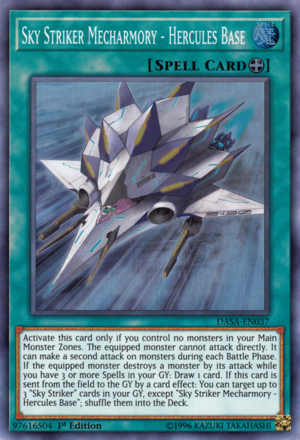 [ UK ] Sky Striker Mecharmory - Hercules Base - DASA-EN037 - Super Rare 1st Edition