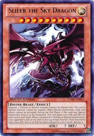 Slifer the Sky Dragon - JUMP-EN061 - Ultra Rare Limited Edition