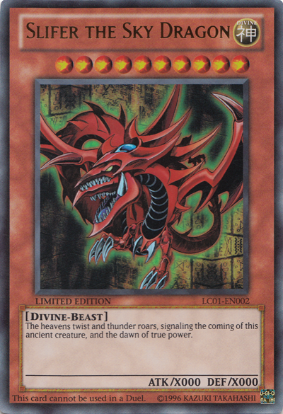 [ US ] Slifer the Sky Dragon - LC01-EN002 - Ultra Rare Limited Edition