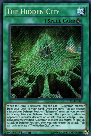 [ US ] The Hidden City - TDIL-EN085 - Secret rare - 1st edition