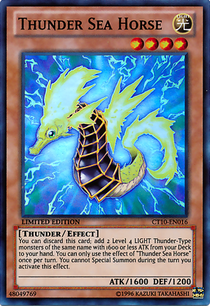 [ US ] Đồng giá 10K Thunder Sea Horse - CT10-EN016 - Super Rare Limited Edition