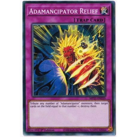 [ UK ] Adamancipator Relief - MP21-EN235 - Super Rare 1st Edition