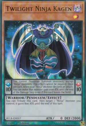 [ UK ] Twilight Ninja Kagen - BLLR-EN017 - Ultra Rare 1st Edition