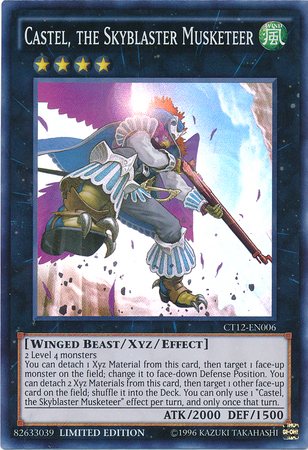 [ US ] Castel, the Skyblaster Musketeer - CT12-EN006 - Super Rare - Limited Edition