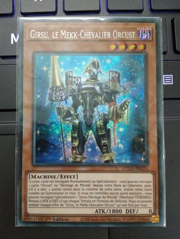 [ FR ] Girsu, the Orcust Mekk-Knight - ETCO-FR024 - Secret Rare 1st Edition