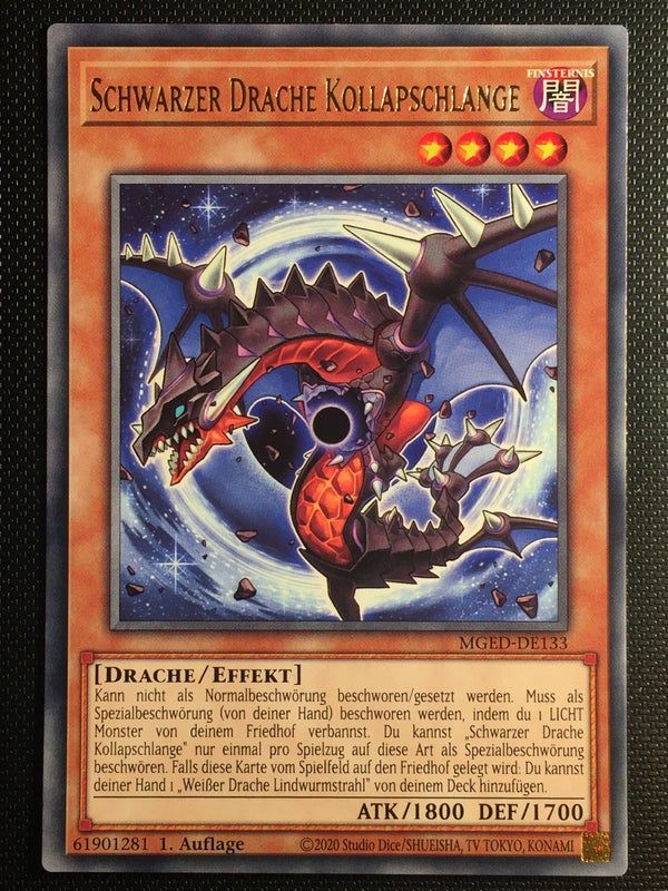 [ DE ] Black Dragon Collapserpent - MGED-DE133 - Rare 1st Edition